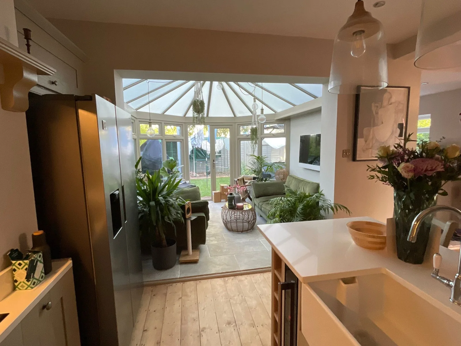 Modern conservatory interior