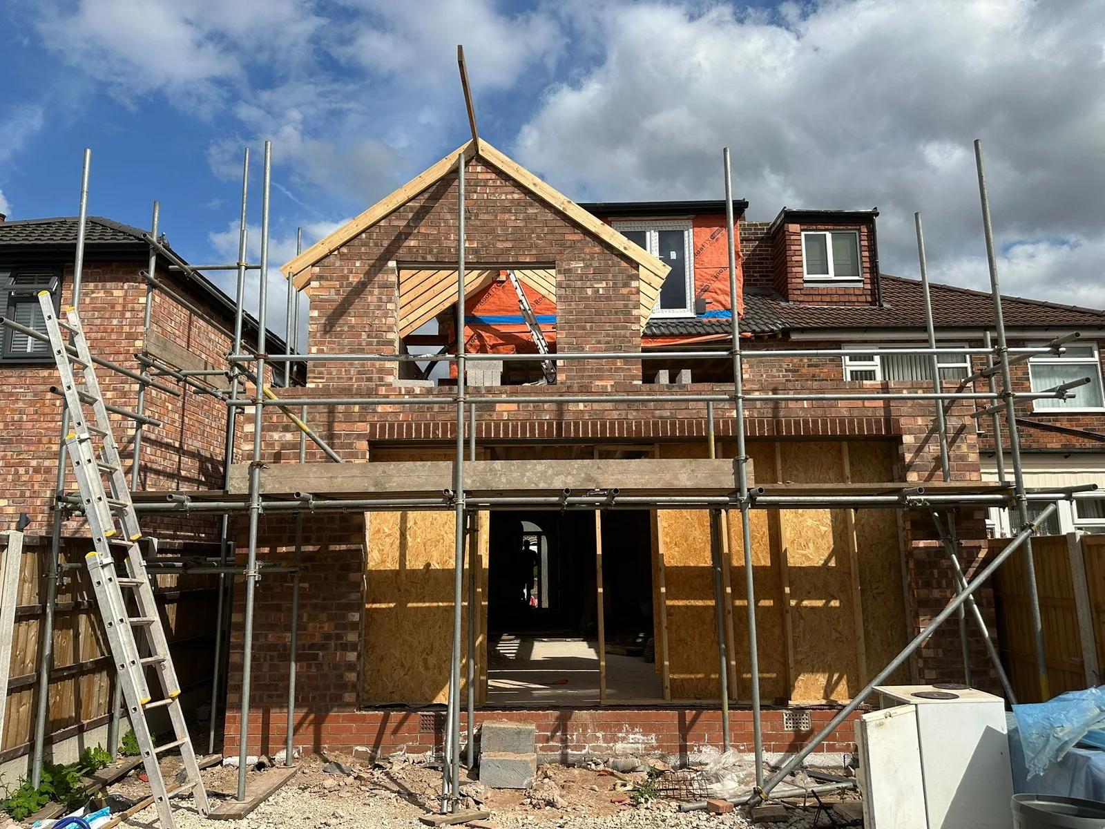 New build family home with traditional brickwork in Trafford